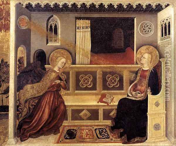Annunciation Oil Painting - Gentile Da Fabriano