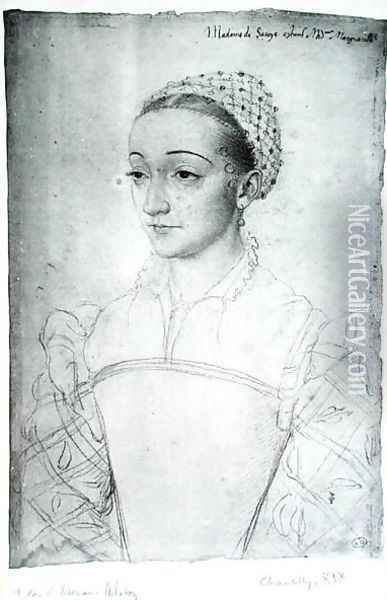 Marguerite de France (1523-74) Oil Painting - (studio of) Clouet