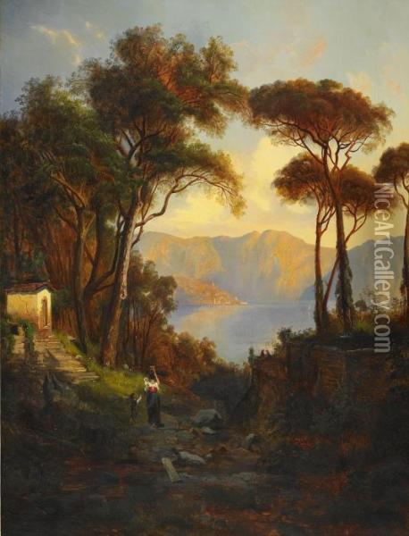 Vy Over Lago Maggiore Oil Painting - Edvard Bergh