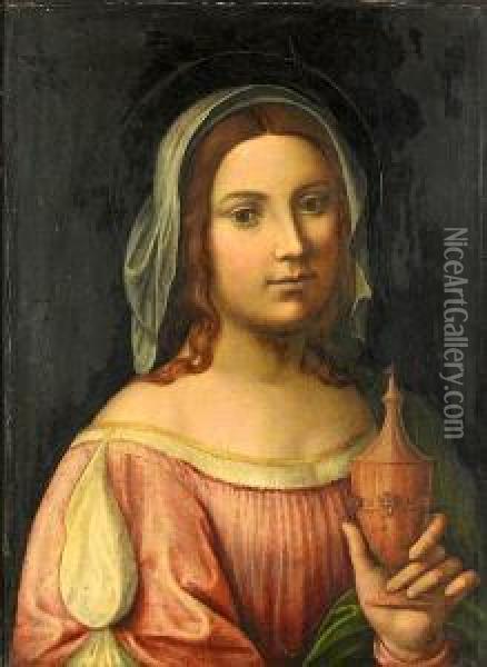 Mary Magdalen Oil Painting - Nicola Pisano