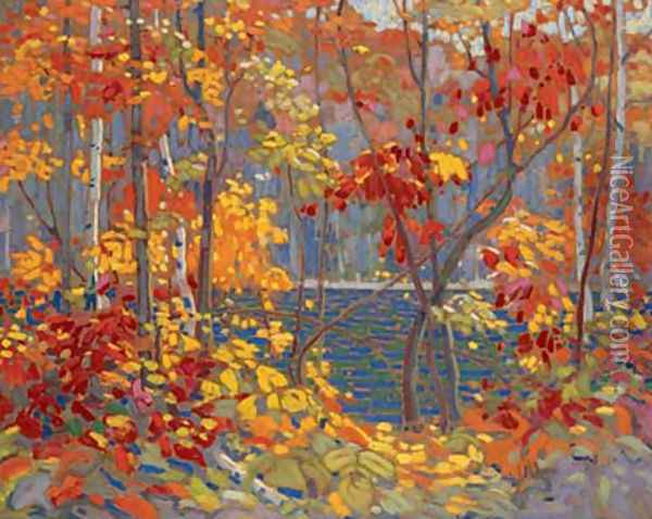 The Pool Oil Painting - Tom Thomson