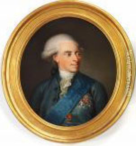 Portrait Of Heir Presumptive To The Throne Frederik Oil Painting - Jens Juel