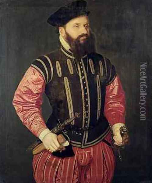 Portrait of Hieronimus Koler 1528-1573 Oil Painting - Nicolas Neufchatel