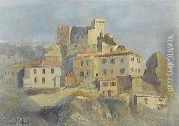 Taormina Oil Painting - Dorrit Black