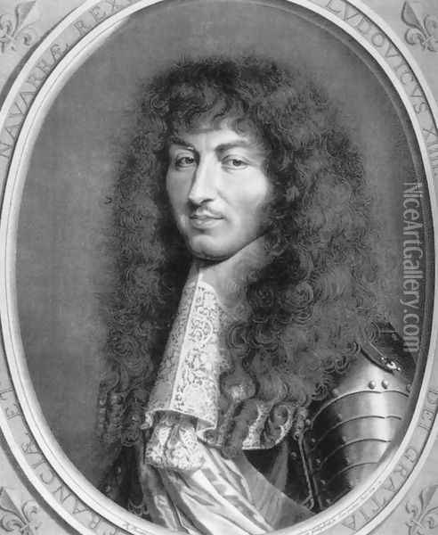 Louis XIV Oil Painting - Robert Nanteuil