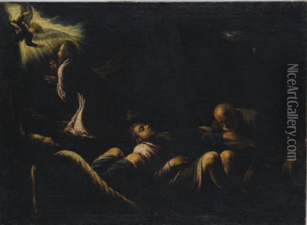 Cristo Nell'orto Oil Painting - Jacopo dal Ponte Bassano