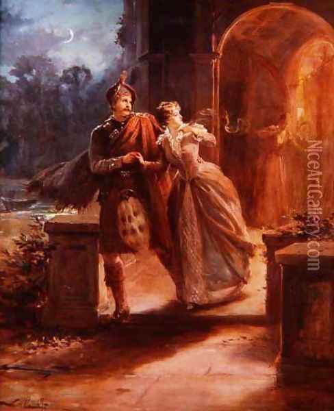 The Elopement Discovered Oil Painting - Alexander Rosell