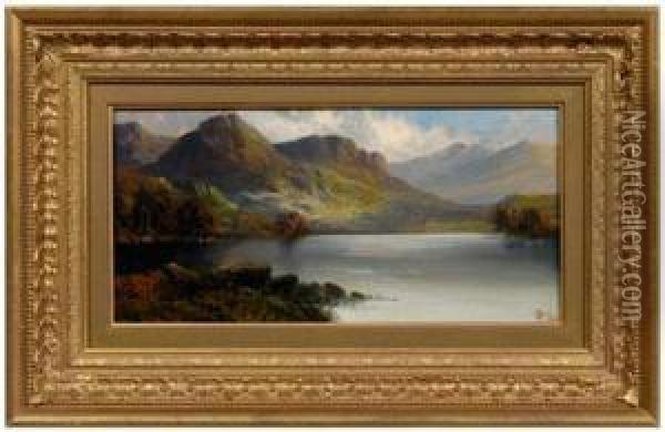 Highland Landscape Oil Painting - John Henry Boel