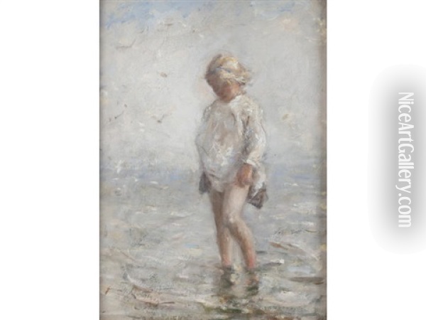 Nymph Of The Shore Oil Painting - Robert Gemmell Hutchison