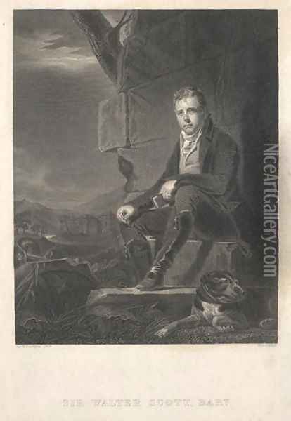 Portrait of Walter Scott 1771-1832 1808 Oil Painting - Sir Henry Raeburn