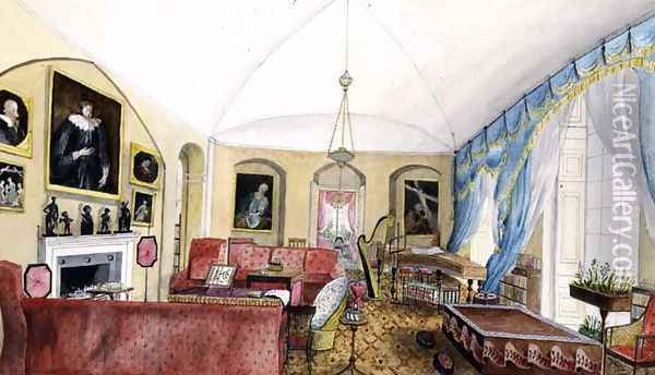 The Drawing Room, Aynhoe Oil Painting - Lili Cartwright