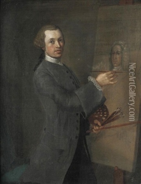 Portrait Of Anthony Highmore, The Artist's Son Oil Painting - Joseph Highmore