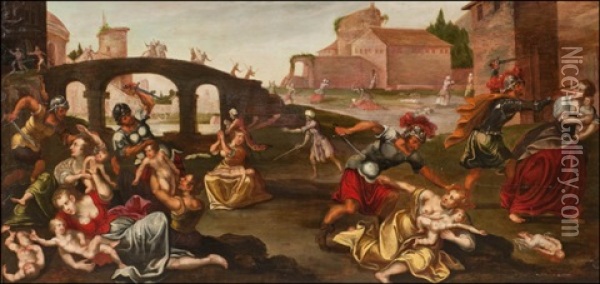 The Slaying Of The Infants In Bethlehem Oil Painting - Frans Francken the Elder
