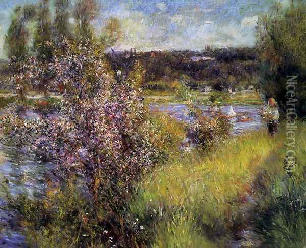 The Seine At Chatou Oil Painting - Pierre Auguste Renoir