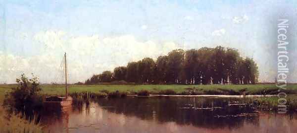 Duck Shootig on the Marshes Oil Painting - Alfred Thompson Bricher