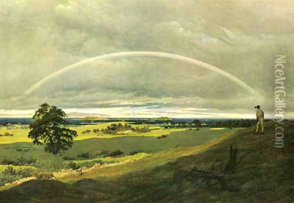 Landscape with rainbow Oil Painting - Caspar David Friedrich