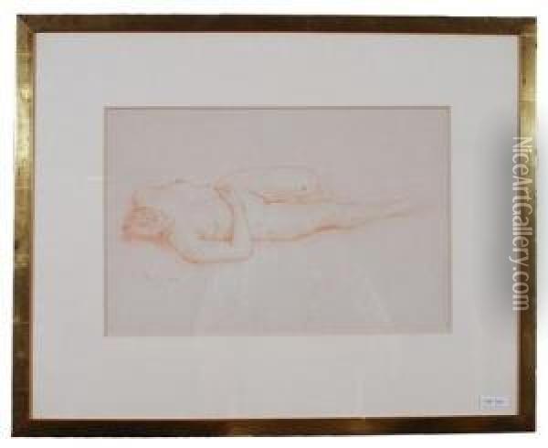 Reclining Nude Oil Painting - Charles Despiau