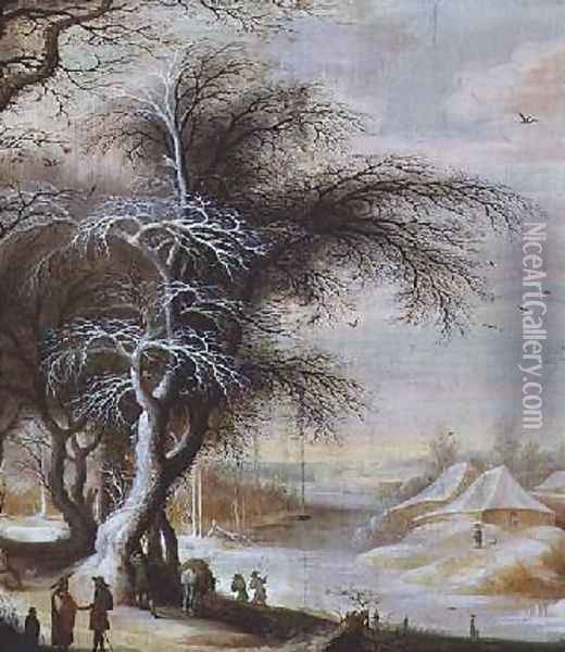 Winter Landscape 5 Oil Painting - Gijsbrecht Leytens