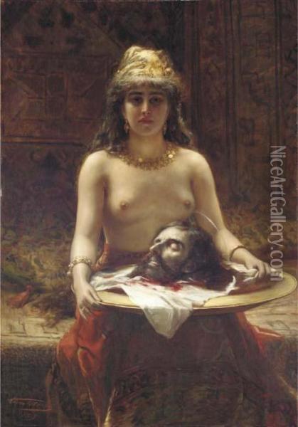 Salome Oil Painting - Leon Herbo
