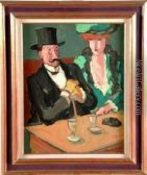 le Couple Oil Painting - Pierre De Belay
