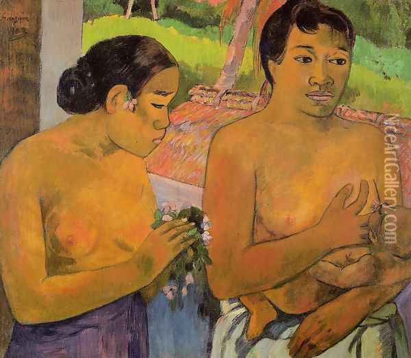 The Offering Oil Painting - Paul Gauguin