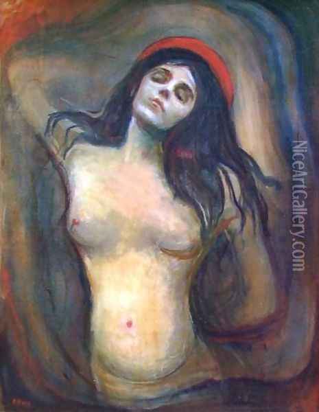 Madonna Oil Painting - Edvard Munch