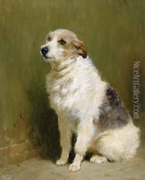 Portrait of Pilu, a Performing Dog, 1910 Oil Painting - John Charlton