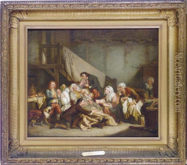 The Paralytic (la Piete Filiale) Oil Painting - Jean Baptiste Greuze