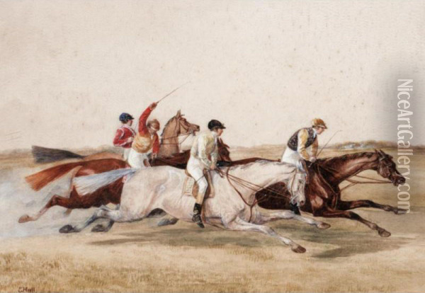 The Emperor Of Russia's Plate At Ascot Oil Painting - Edward Hull