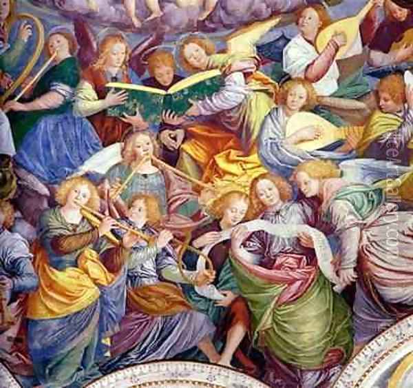The Concert of Angels 4 Oil Painting - Gaudenzio Ferrari