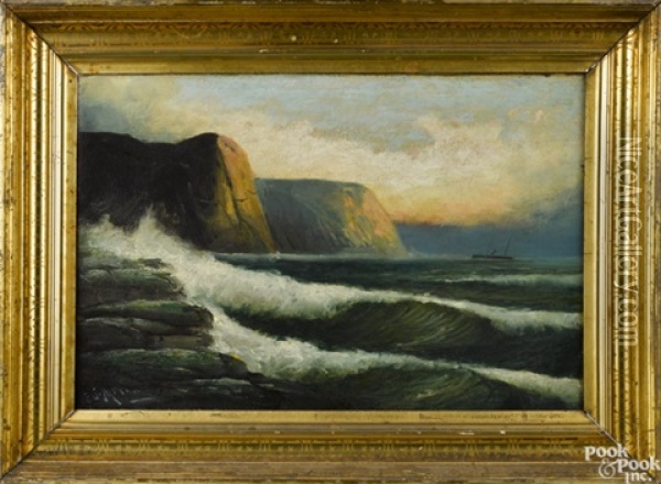 Coastal Scene Oil Painting - Edward Moran