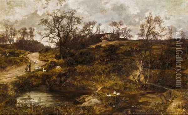Fruhlingslandschaft Oil Painting - Joseph Langsdale Pickering