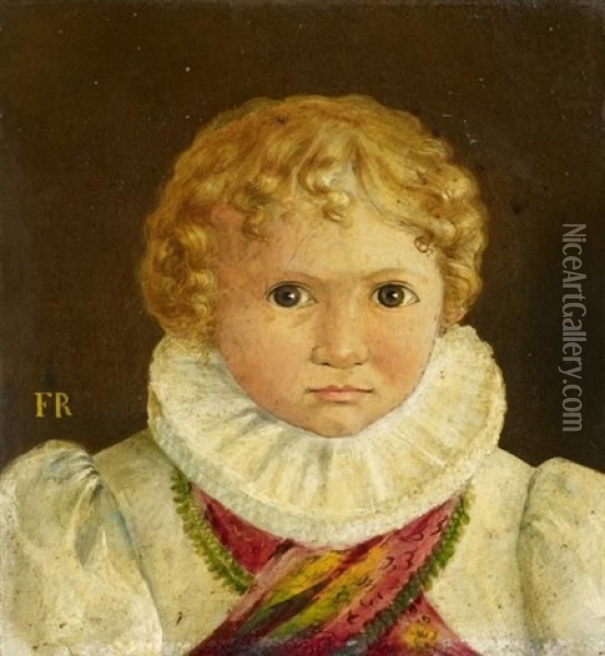 Portrat Eines Knaben Oil Painting - Franz Friedrich Riepenhausen