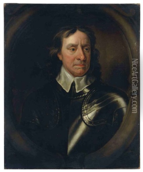 Portrait Of Oliver Cromwell Oil Painting - Samuel Cooper