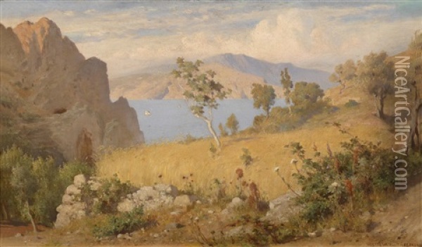 Motiv Aus Capri Oil Painting - Horace Van Ruith