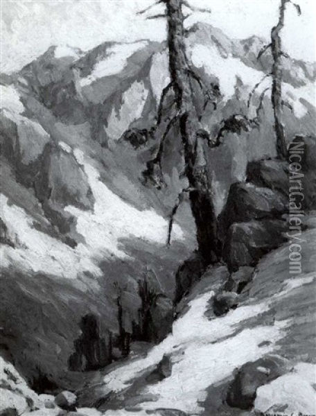 Old Pines - Sierra Trail Oil Painting - Benjamin Chambers Brown