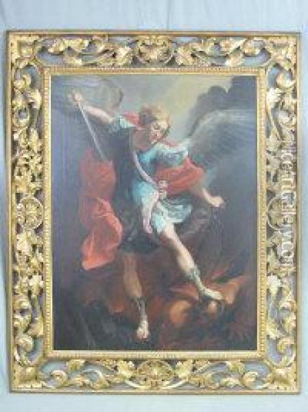 St Michael Oil Painting - Guido Reni