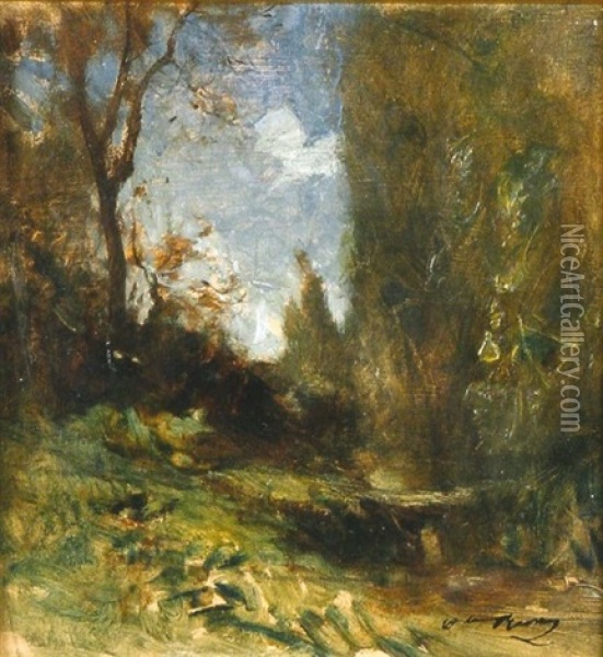 Paysage Oil Painting - Auguste Francois Ravier