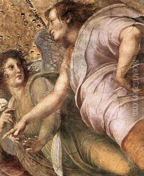 Disputation of the Holy Sacrament (La Disputa) [detail: 6] Oil Painting - Raphael
