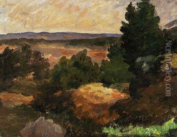 Landscape II Oil Painting - Paul Cezanne