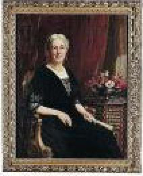 Portrait Of Mrs. Bryce Smith Oil Painting - Maud Hall-Neale
