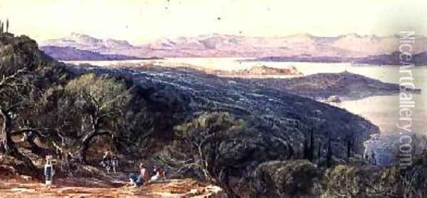 Corfu 3 Oil Painting - Edward Lear