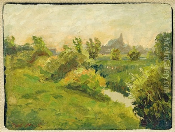 Landscape Oil Painting - William Merritt Chase