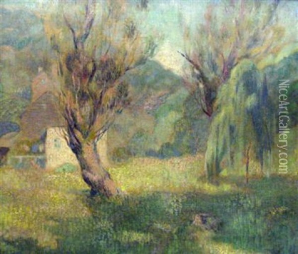 Hazy Morning Oil Painting - William Schulhoff
