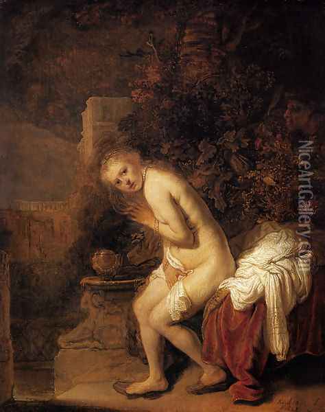 Susanna and the Elders Oil Painting - Rembrandt Van Rijn