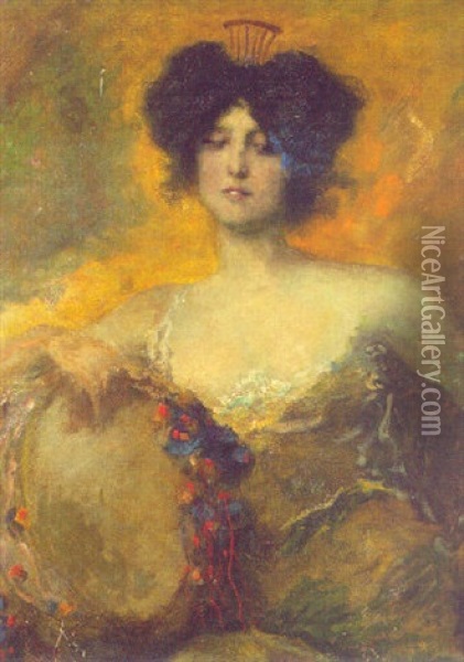 A Gypsy Dancer Oil Painting - Ferdinand Keller