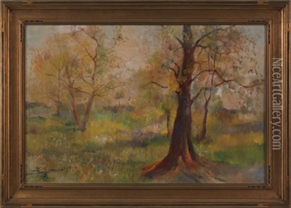 Landscape Oil Painting - Luis Graner y Arrufi