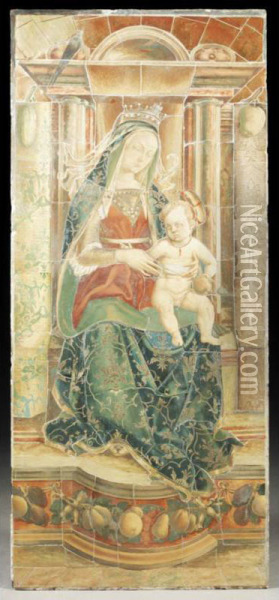 The Madonna And Child Oil Painting - Carlo Crivelli