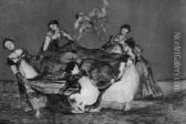 <pesa Mas Que Un Burro Muerto>,1864 Oil Painting - Francisco De Goya y Lucientes