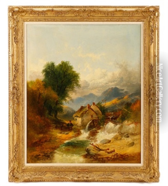 Untitled (highland Landscape) Oil Painting - Joseph Horlor